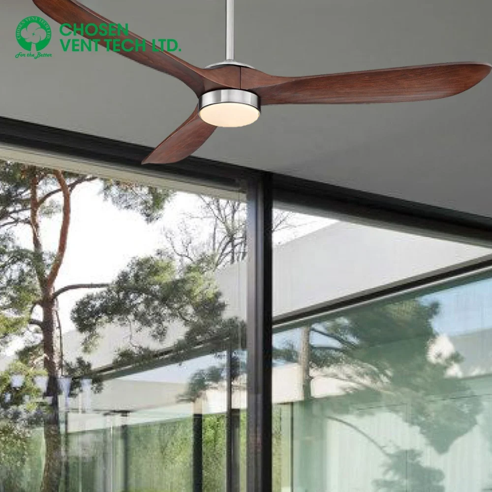 52/60 Inch BLDC DC Motor Intelligent Remote Control Ceiling Fan With Light Best Outdoor Patio Ceiling Fan
