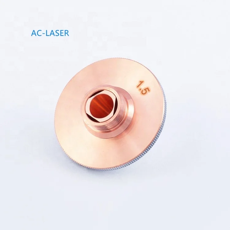 Laser equipments consumables chrome-coated Laser nozzle for Raytools laser cutting head D28 H15 M11 double layer