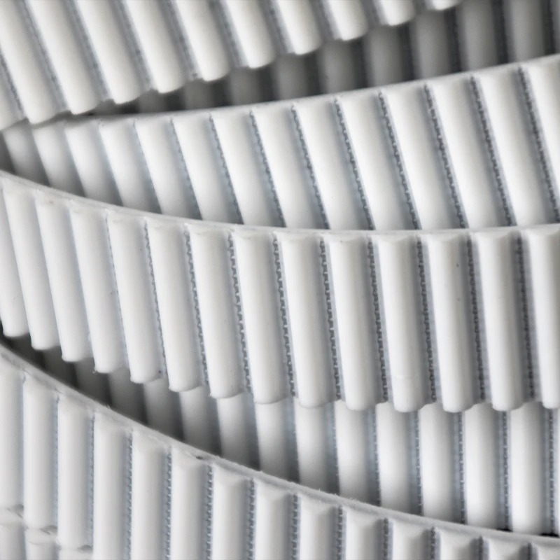 Wholesale hard-wearing 8M white PU timing belt industry engine timing belts