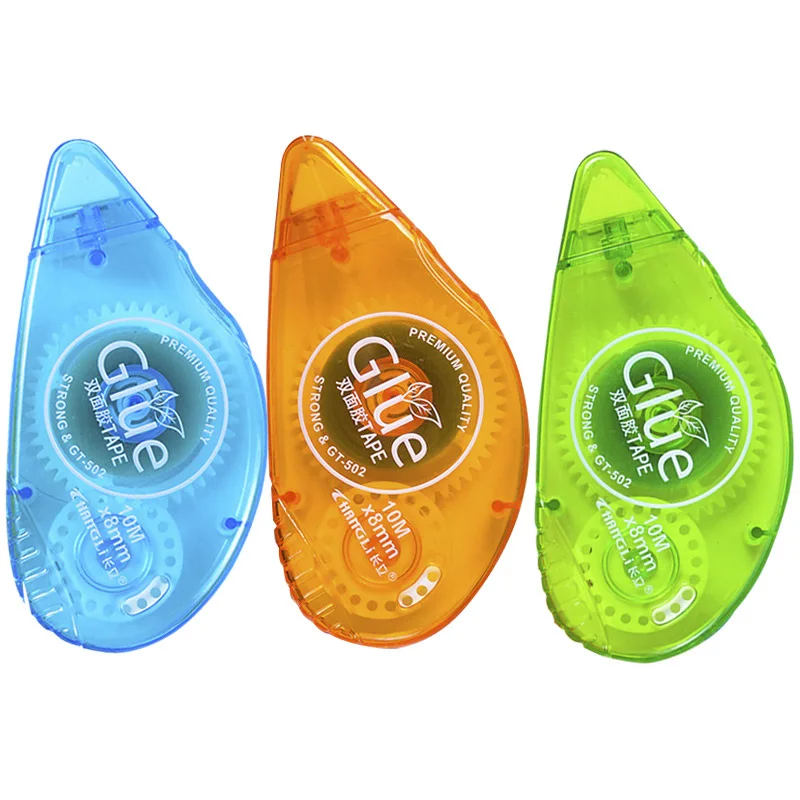 Лидер продаж, прозрачная клейкая лента в горошек, канцелярские принадлежности для студентов, клейкая лента большой емкости