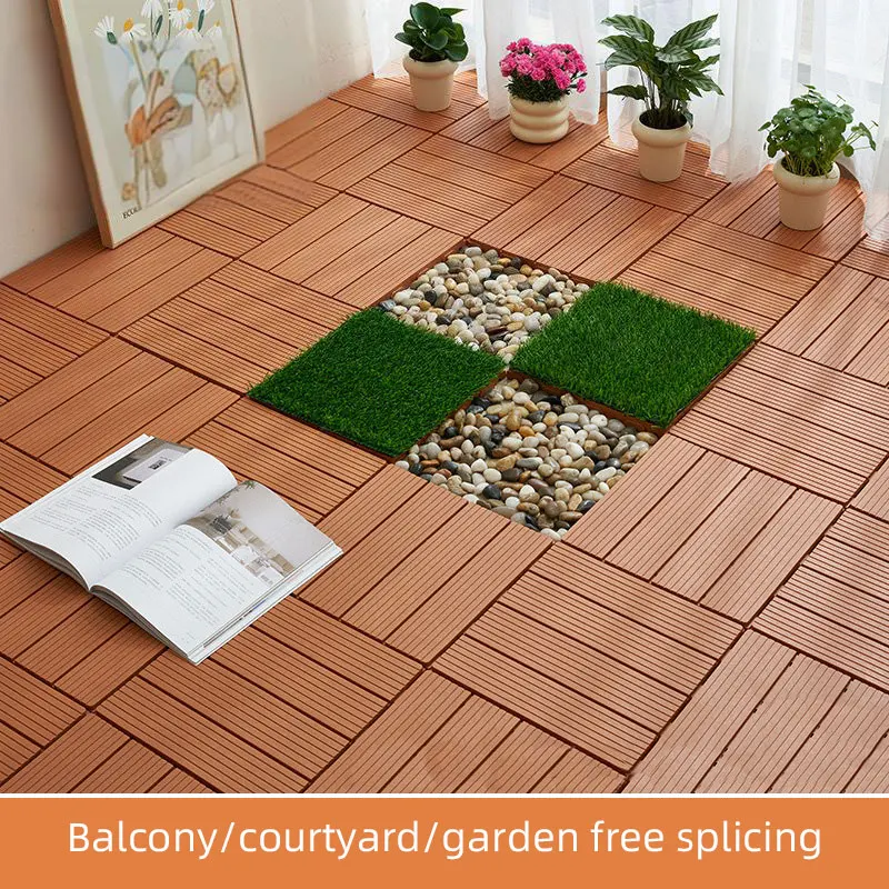 Modern Outdoor WPC Decking Non-Toxic Plastic Composite Easy Installation with WPC Decking Clips