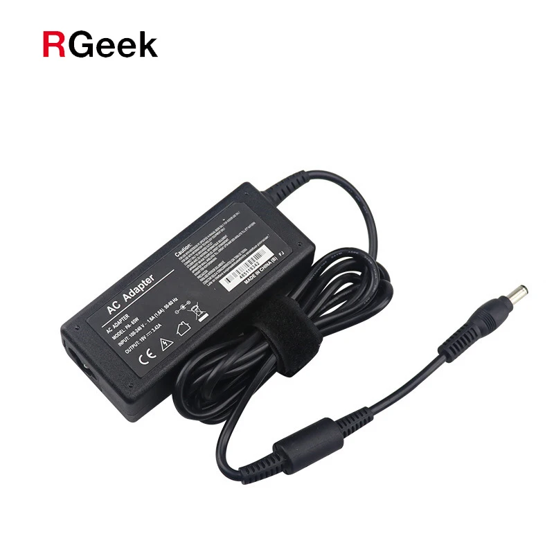  RGEEK 65W 19V 3.42A обеспечение резервного питания для ноутбука Зарядное устройство адаптер переменного тока 5 5*2