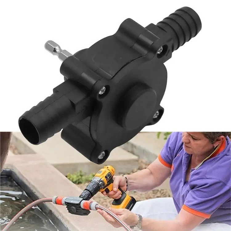 mini self priming oil fluid water transfer pumps hand drill transfer air pump portable electric powered drill pump