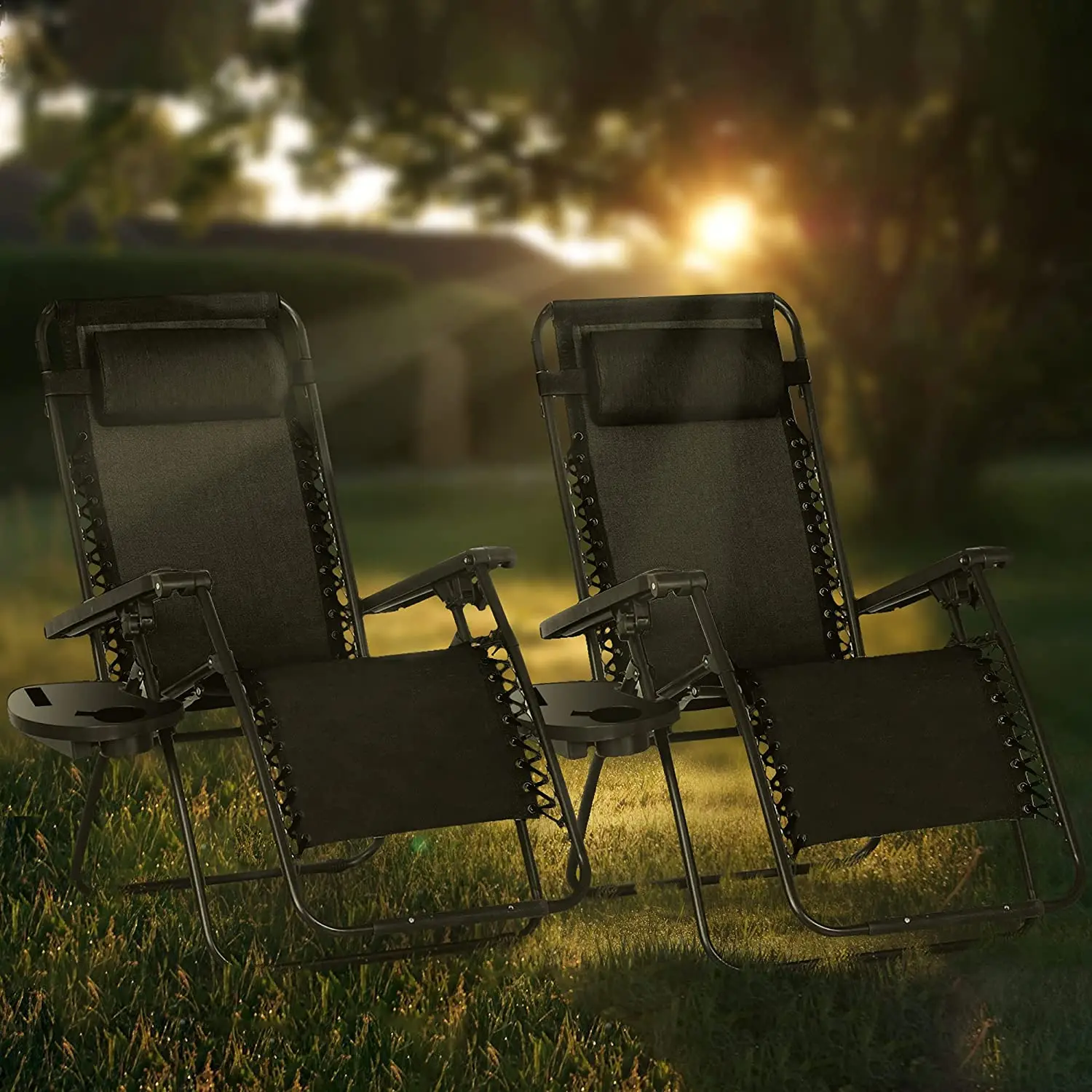 Lightweight Portable Steel Zero Gravity Folding Outdoor Reclining Chair