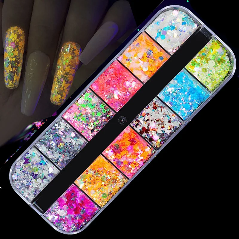 Powder Holographic Nail Foil Chrome Pigment Sequins Flakes Manicure Nail Glitter.jpg