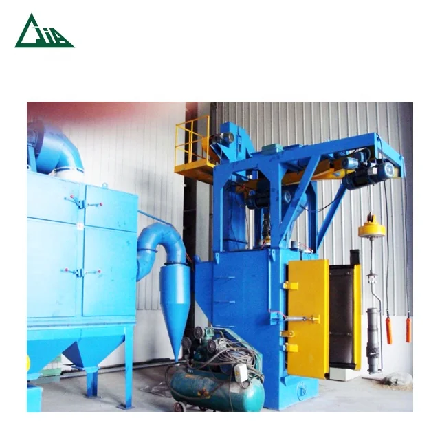 Q37 airless hanger shot blasting machine for cng cylinder