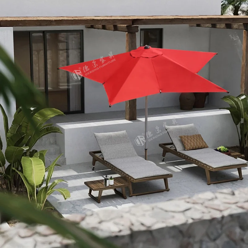 Коммерческая Колонка зонтик открытый сад вращающийся Балконный Зонт Пляжный внутренний дворик Регулируемая наклон пентаграмма