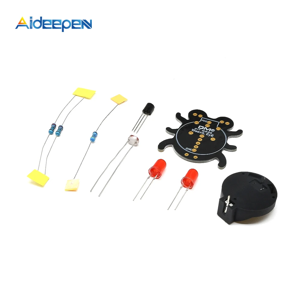 Electronic Diy Kit Weevil Eye Beginner Learn To Solder Fun Kit Handmade Gift Fit for Student Experiment Parent-Child Interaction