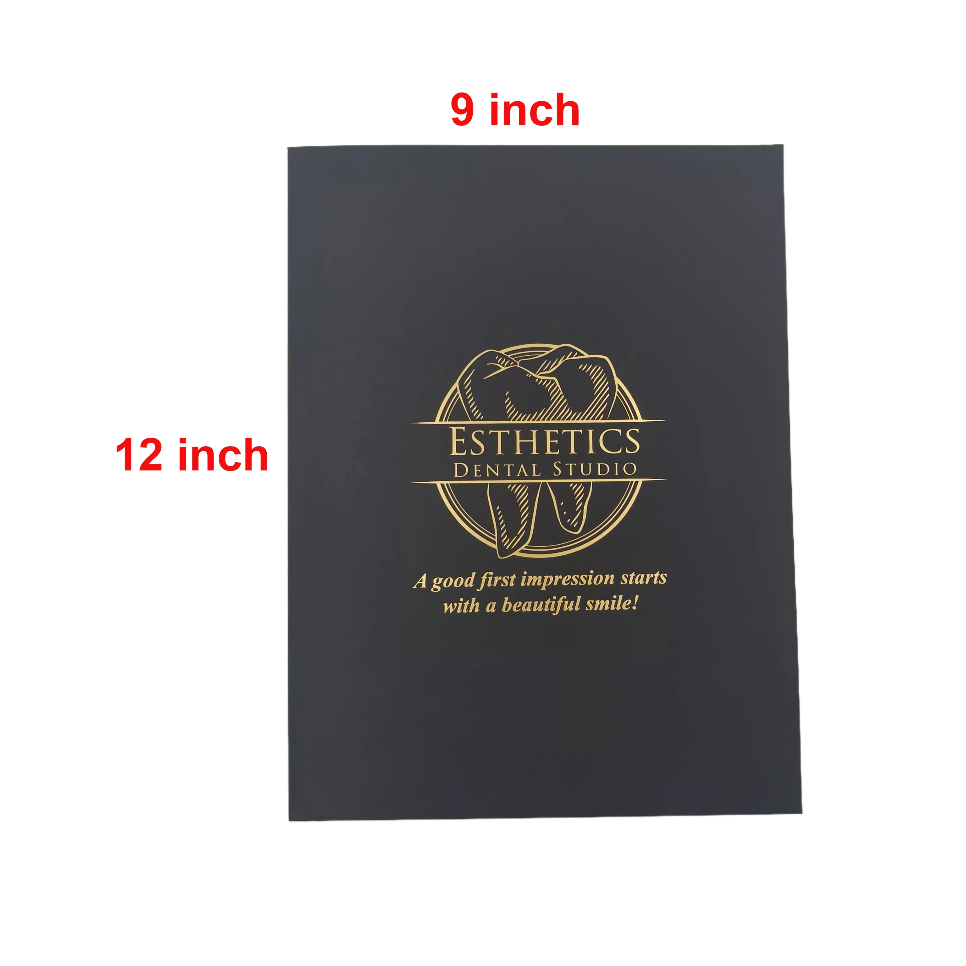 Custom 300g high quality presentation paper folder printing A4 file pockets folder