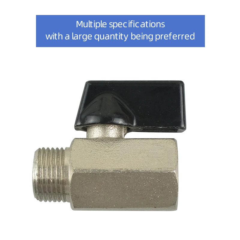 High Quality Ball Valve 3/8 Internal and External Short Handle Ball Valve Stainless Steel Clamp Ball Valve