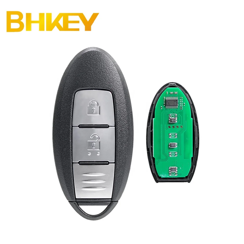 For Nissan Micra Juke Note Leaf Cube Tiida 2BTN  Remote Car Key 433Mhz ID46 Chip