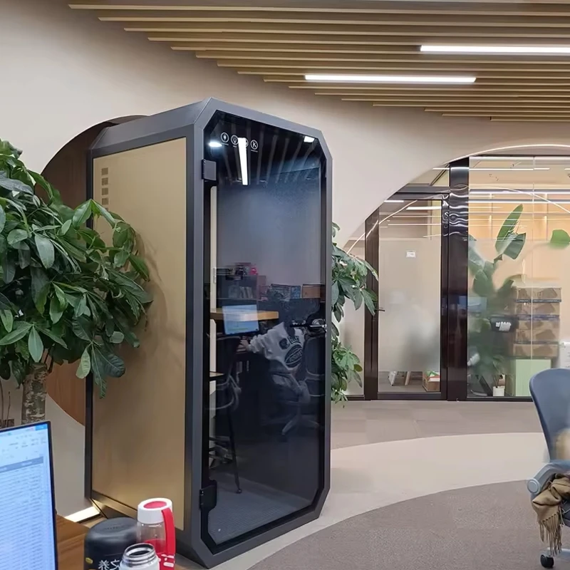 Multifunction Acoustic Office Meeting Box Noise Reduction Office Pod Sound Proofing Private Office Telephone Booth