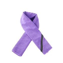 High Quality Outdoor Gym Towel Custom Pattern Sweat Absorbent Towel Microfiber Sports Towel with Zipper