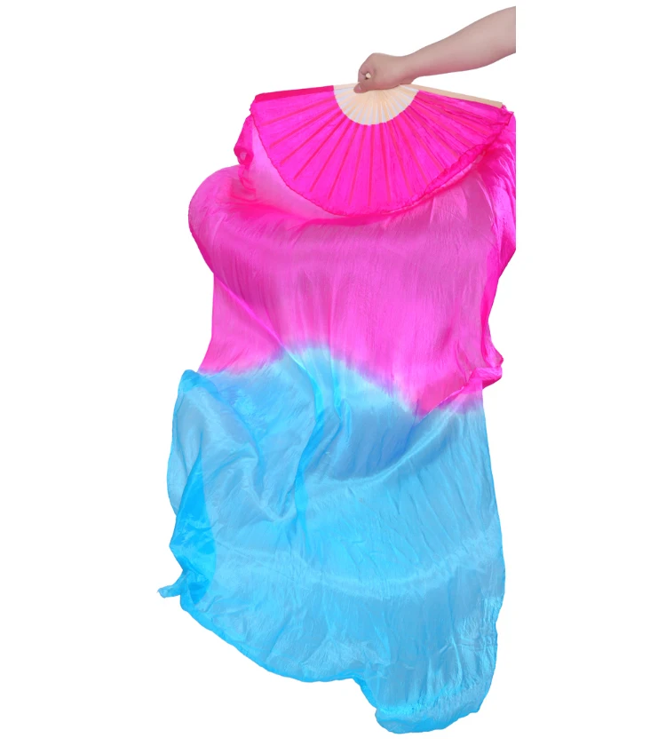 Шелковая Фата для танца живота разных цветов, для взрослых и детей