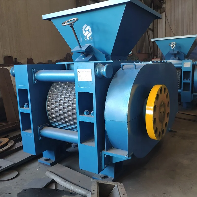 E.P Easy Operation Professional Automatic New Design Oval Pillow Shape Roller Ball Press Charcoal Briquetting Machine