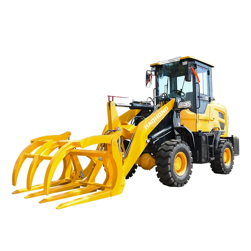 Tyre Skid Steer Loader Hot selling small backhoe loader Compact 2.5 ton four wheel steering backhoe loader