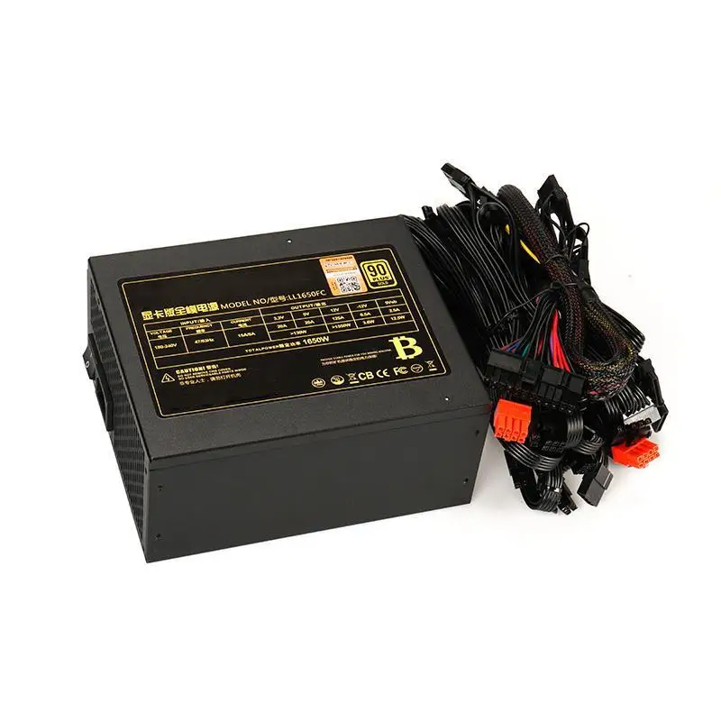 Computer Power Supply Atx 1650w switching Power Supply for motherboard and mining rig cases