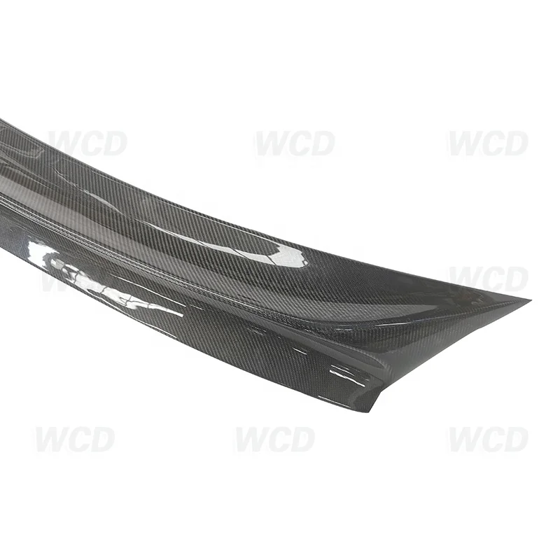 Carbon Fiber Car Rear Trunk Spoiler Wings For Porsche Panamera S 970.1 2009-2013 VRT Style Boot Trim Sticker Car Styling