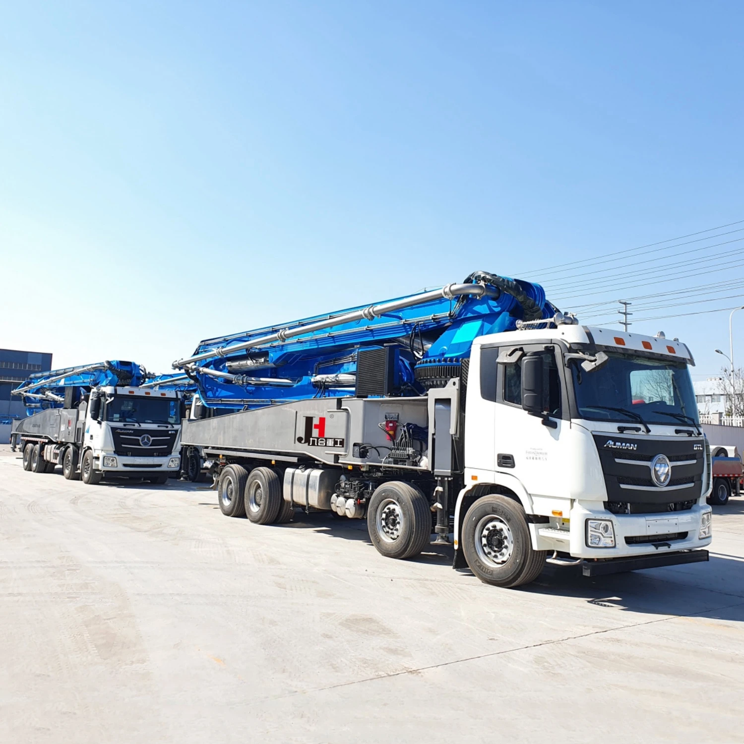 Factory JIUHE 37m 52m 58m 62m 70m Truck Mounted Concrete Pump Cheap Price Concrete Pump Machinery Truck