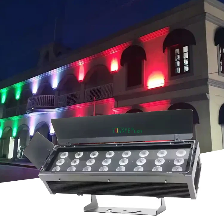 Yuanyeled Rgb Smart Led Wall Washer Light With Barn Doors Music Sync App Remote Control Addressable Custom For Christmas Party