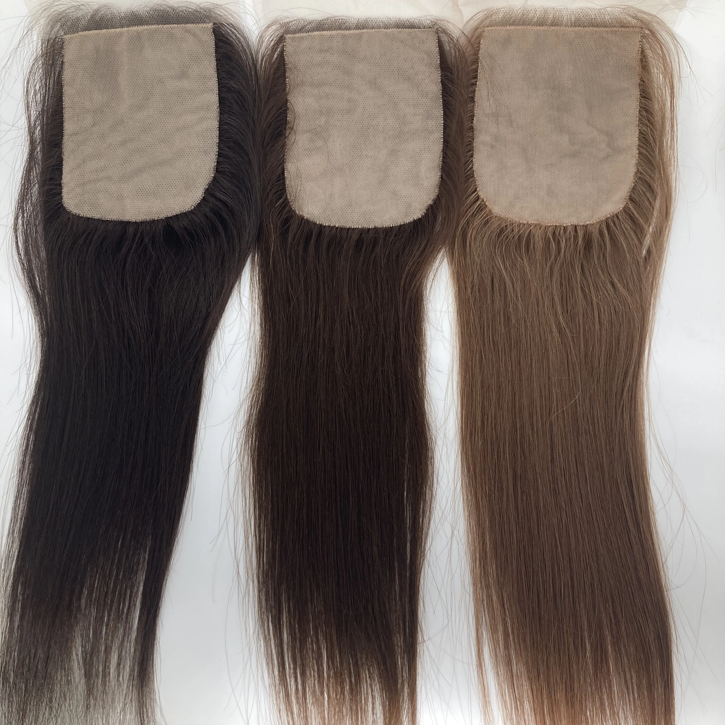 best quality hidden knots remy raw human hair transparent hd lace 4*4 5*5 silk base closure