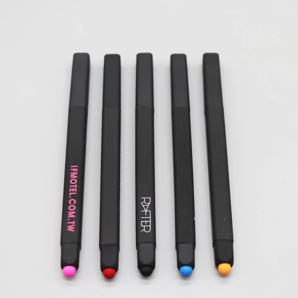 hot sales advertising W hotel square shaped stylus ball pen with custom logo for promotion gift