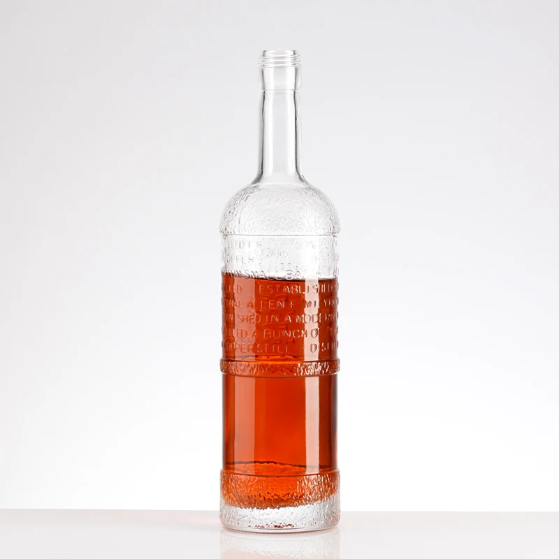 Wholesale  Best price  shandong custom 700ml glass bottles China factory for liquor   whisky