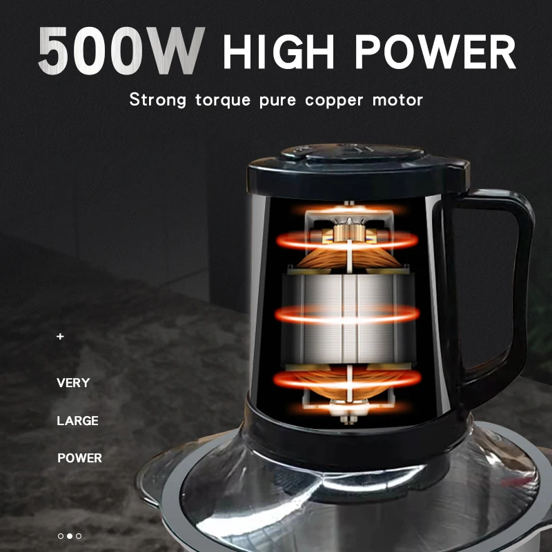 5L all-steel meat grinder factory direct supply cheap selling dumpling stuffing machine multifunctional garlic mincing machine