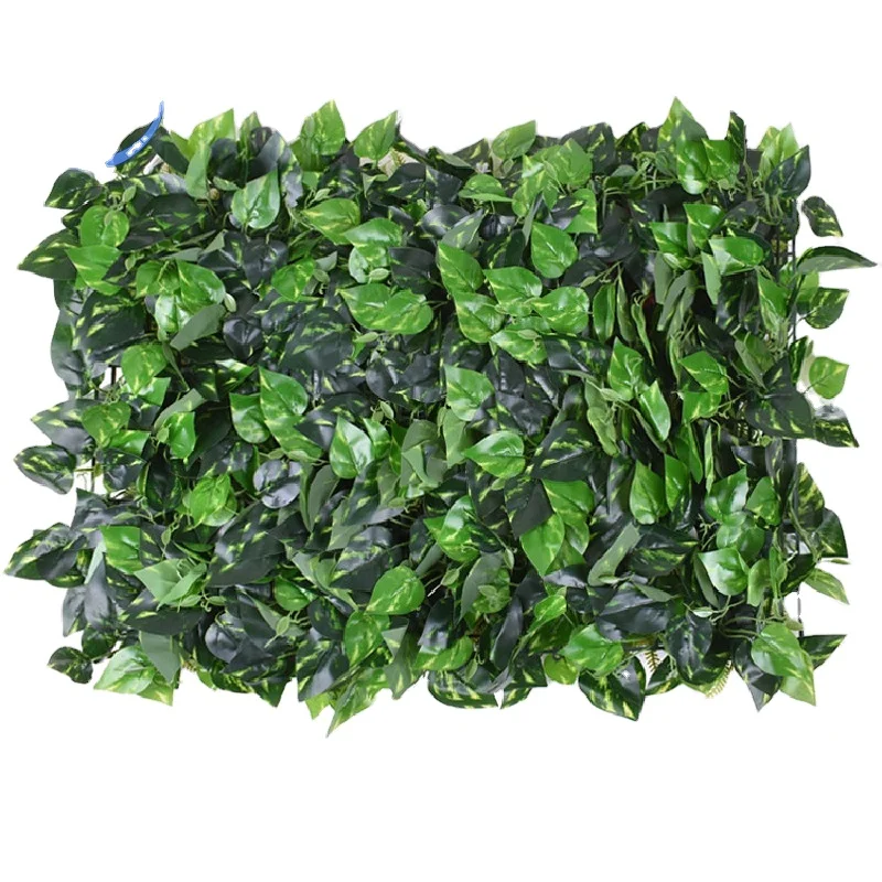 High quality wall outdoor decorative green artificial grass decor hanging synthetic leather manufacturing plant