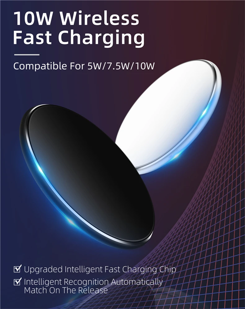 
IceBingo Mobile Phone Acryl ABS Fast Charging Stand Usb 5V/2A 5V/1A Crystal Wireless Charger 