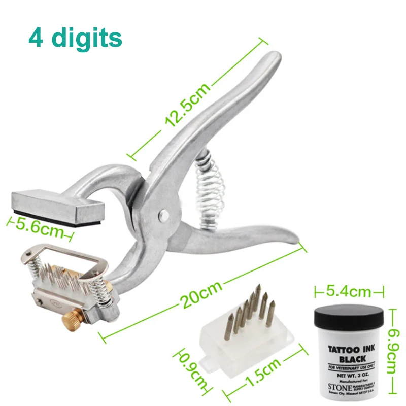 Машинки для татуировок с идентификацией животных аппликаторы маркировки плоскогубцы
