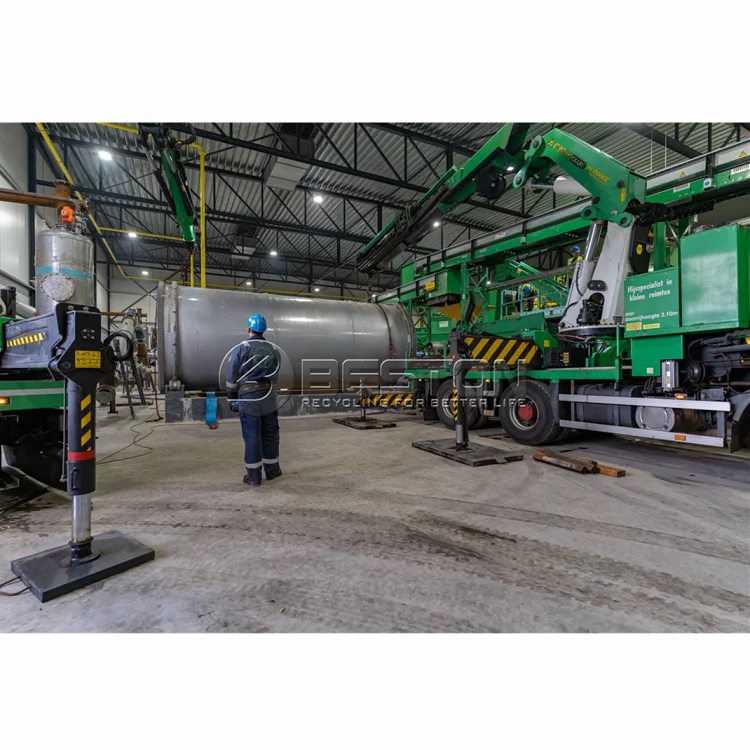 Beston Group 16TPD Waste Used Tyre Pyrolysis Plant to Diesel