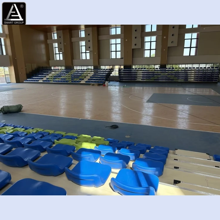 Metal Structure Telescopic Tribune Stand Stadium Retractable Bleachers Seats for Sale