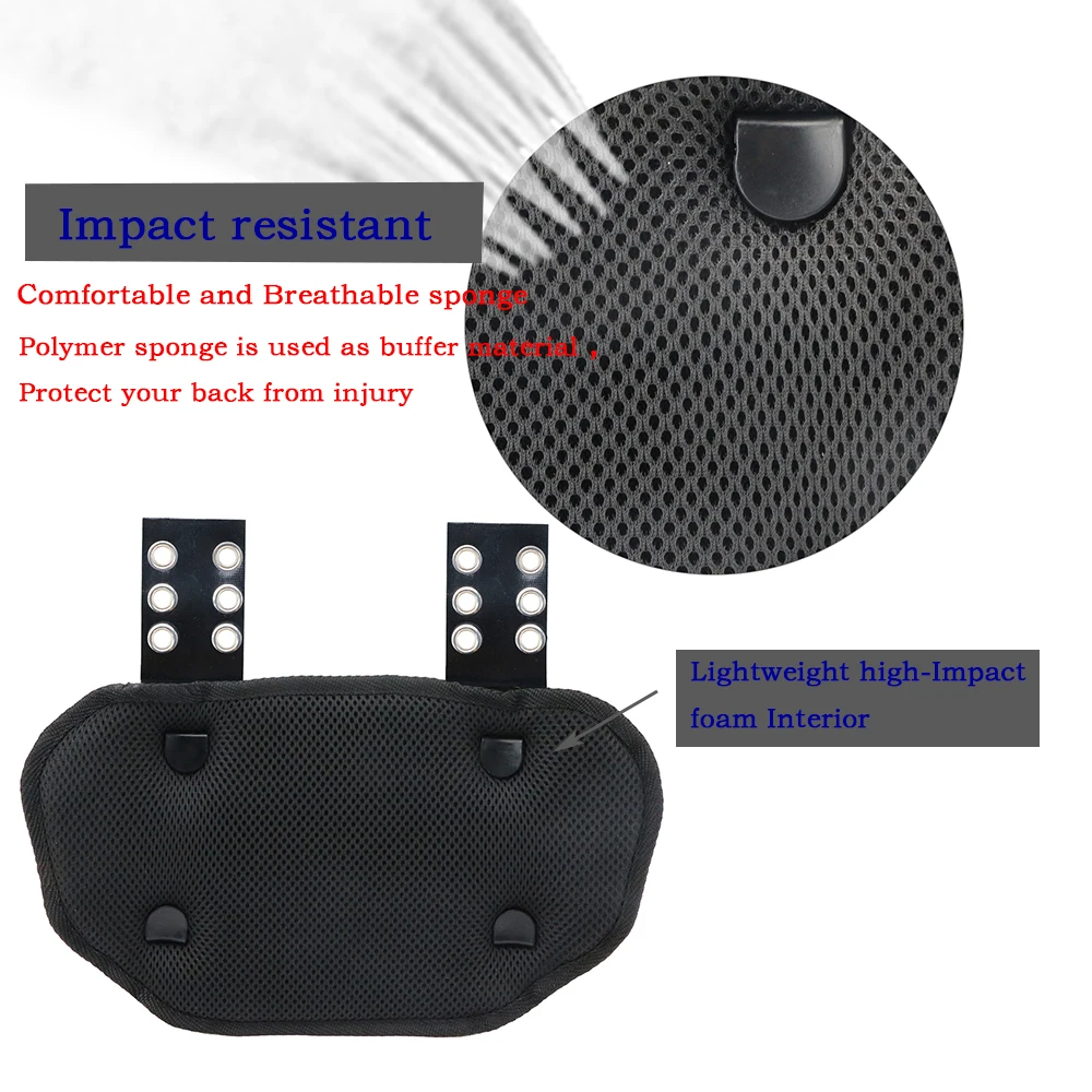 New Design cheap American Football Back Plate Suitable For Shoulder Pads Lower Back Pads Adult Backplate