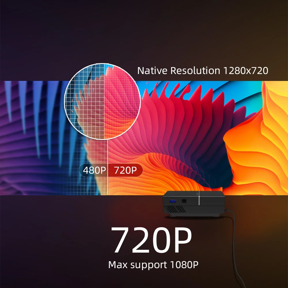 BYINTEK K18 дешевые мини-проектор 720P Портативный светодиодный проектор Hd портативный видео для домашнего кинотеатра