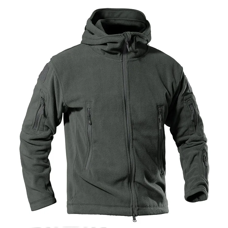 Hot Sales Outdoor Men Winter Tactical  Hunting Fleece Jacket Warm Winter Coat Plus Size For Men