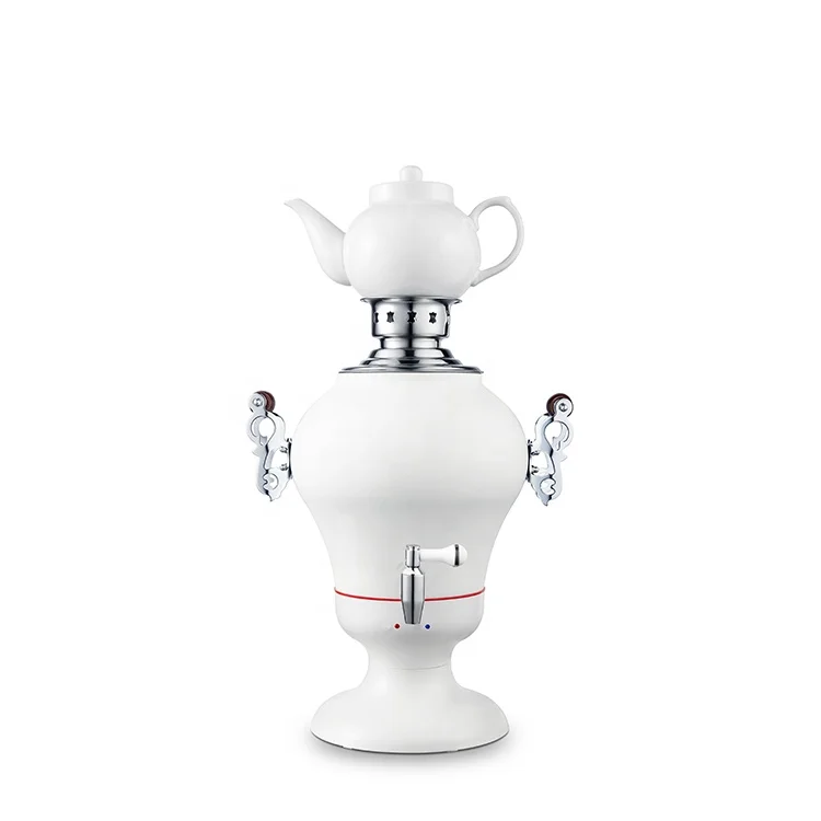 modern imperial stainless steel electric russian tea kettle samovar