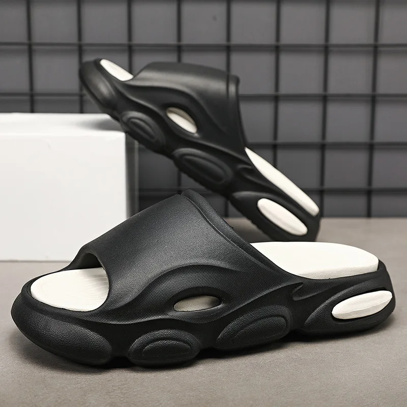 Custom Outdoor 5cm Thick Sole Platform Beach Sandals Ladies EVA Luxury Slippers Removable Insole Men Designers Bathroom Slides