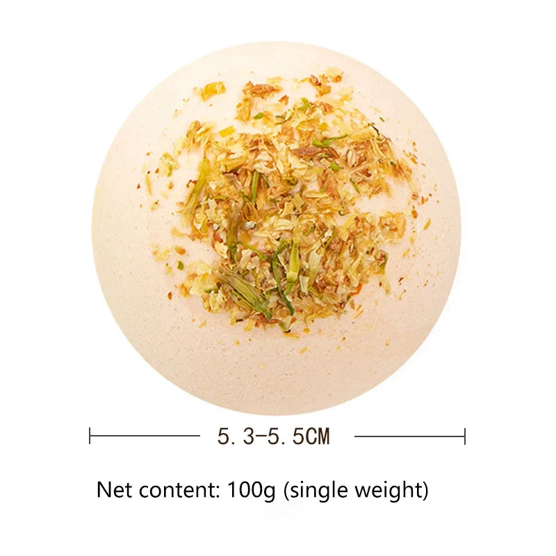 Exploding Dried Flower Bath Salt Ball Nourishing Moisturizing Bubble Bomb