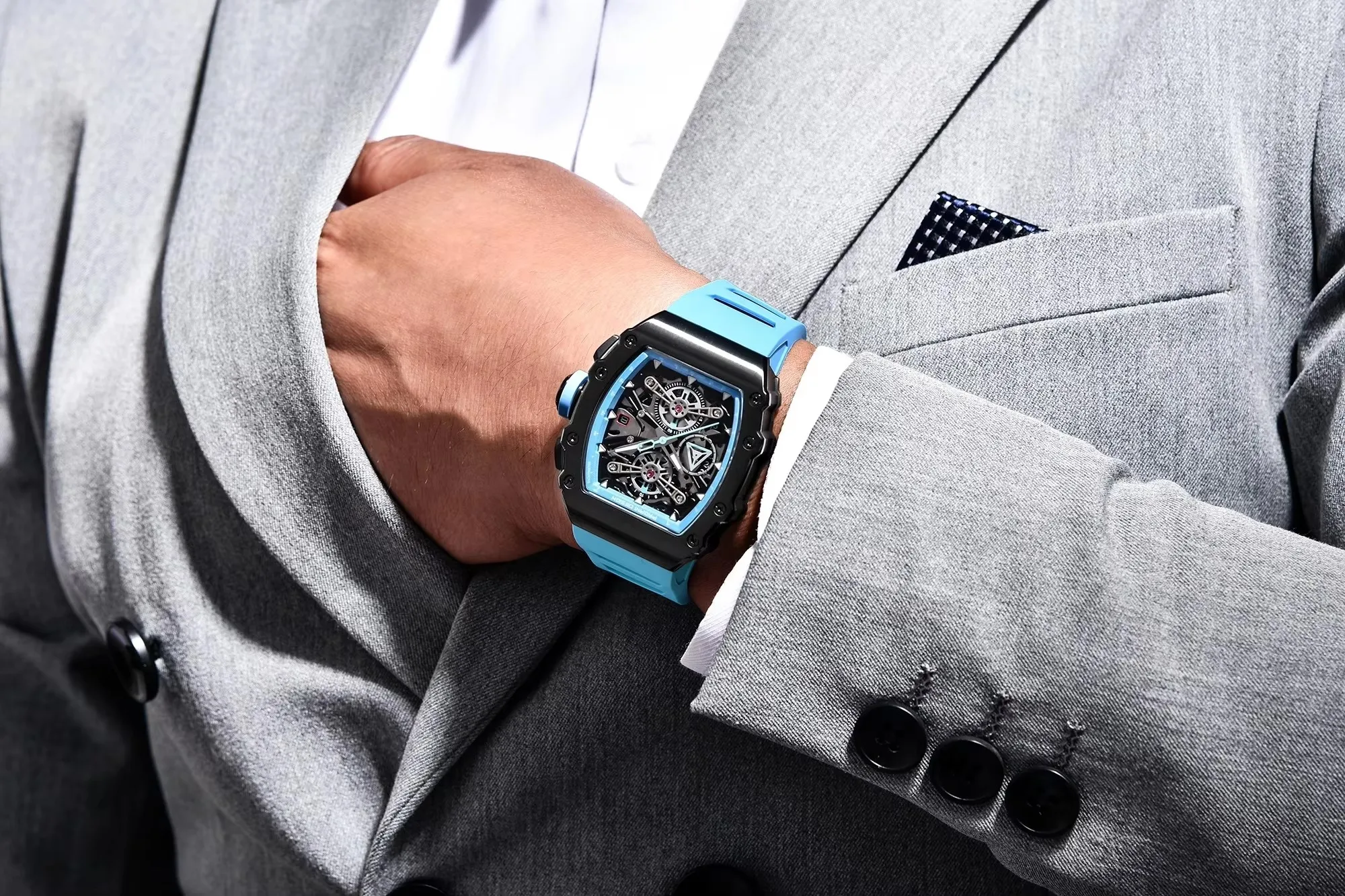 PAGANI DESIGN PD-YS011 New Brand Luxury Quartz watch Japan Epson YM92 Sapphire Glass 5ATM Waterproof Wristwatch Watches for Men