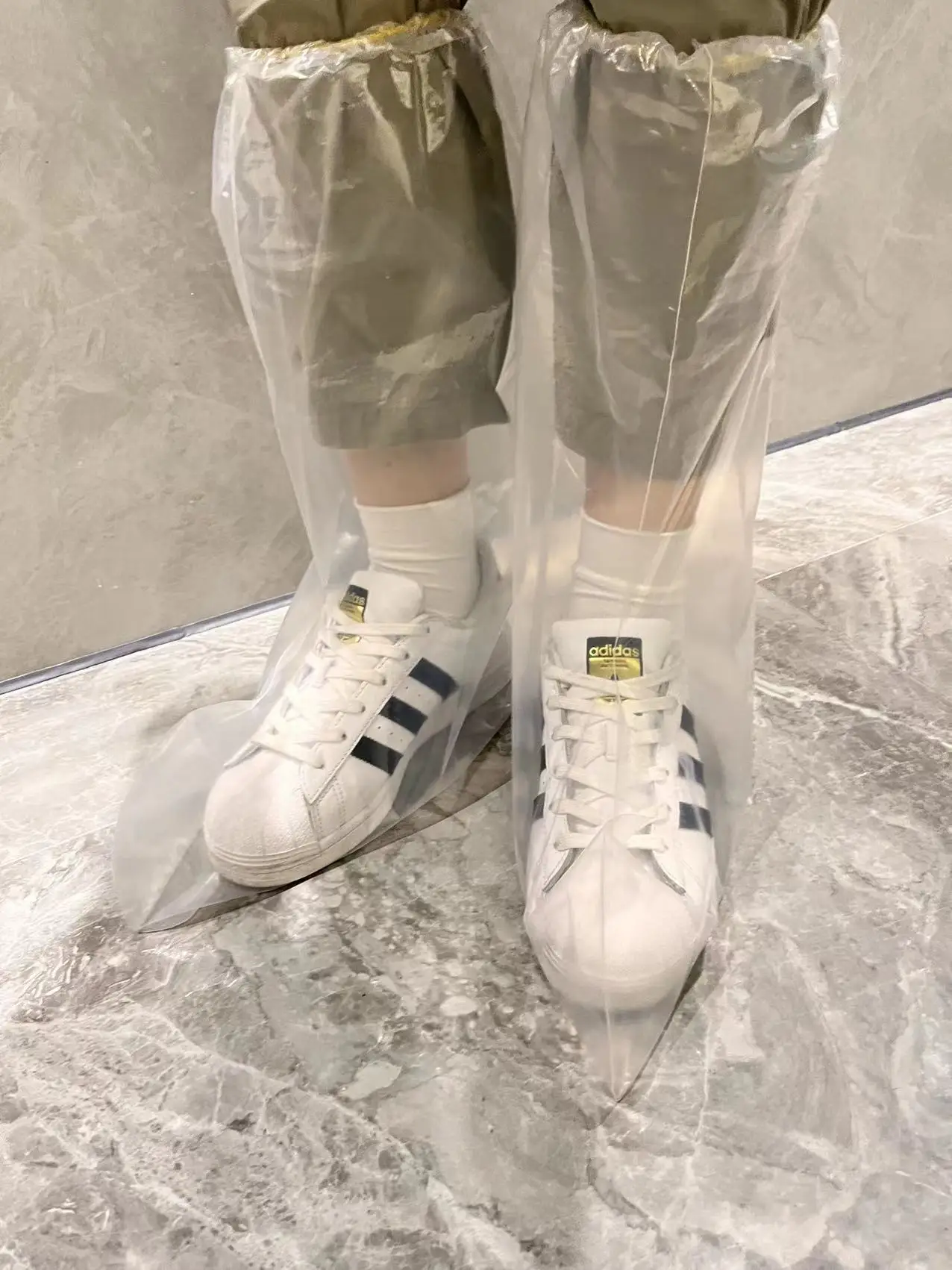 Outdoor waterproof disposable plastic shoe cover rain boots shoe cover