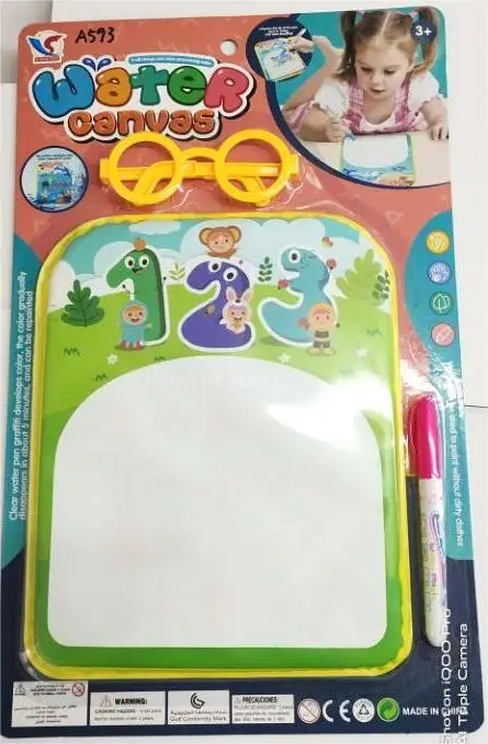 Interactive change colour water mat kids doodle drawing book Water Painting Book Baby Bath Fun explorative Toys