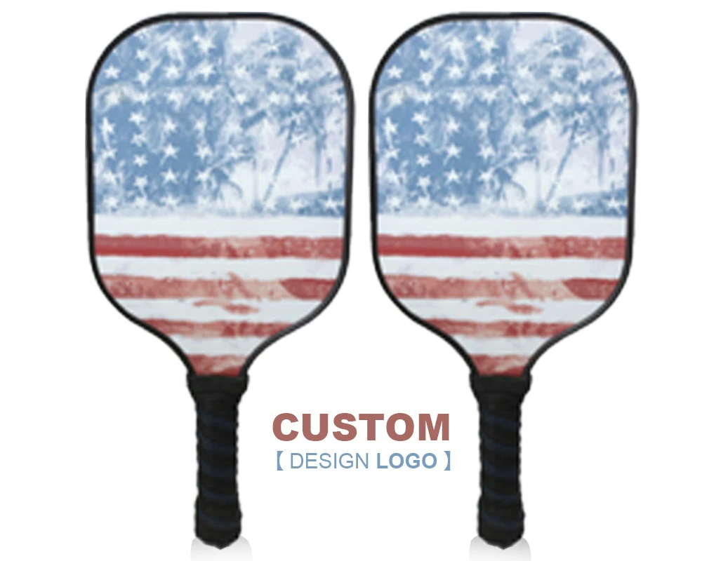 Factory Wholesale Custom LOGO Carbon Fiber Paddle High Grit Spin Frosted Surface With USAPA Approved Pickleball Paddle