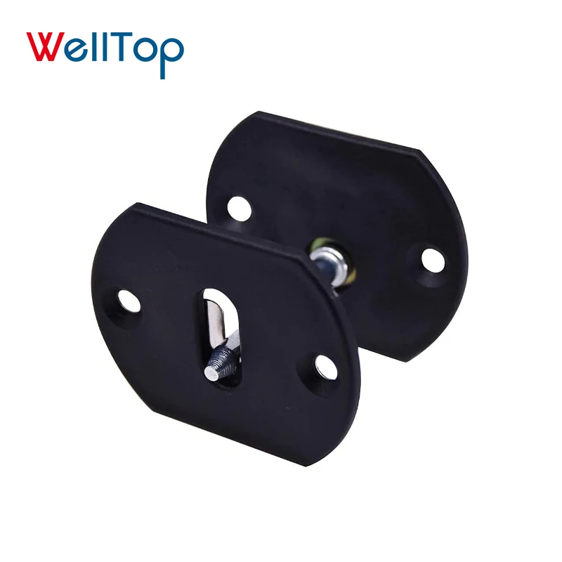 14.102 WELLTOP New 4 Sets Black Furniture Connector Pin Style Replacements Part Couch Sectional Sofa Connector