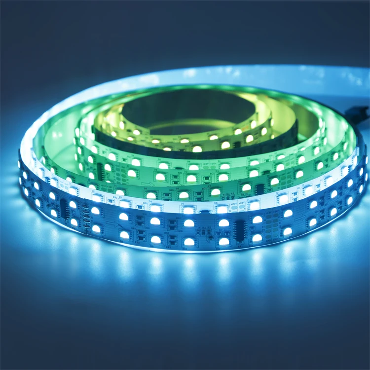 factory Colorful light strips 5050RGBW 2700K 3000K 6000K RGB 120LEDs DC24V addressable programmable multi color flex strip light