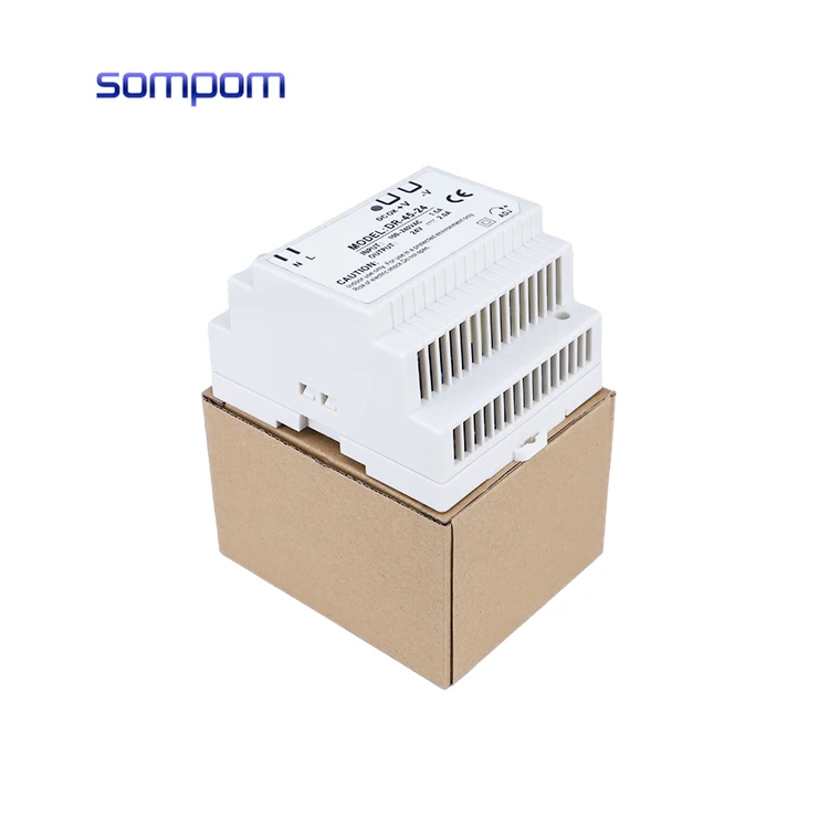 SOMPOM завод производит один выход 5V/12V/24V 45W рельсового типа источник питания для светодиодного освещения с