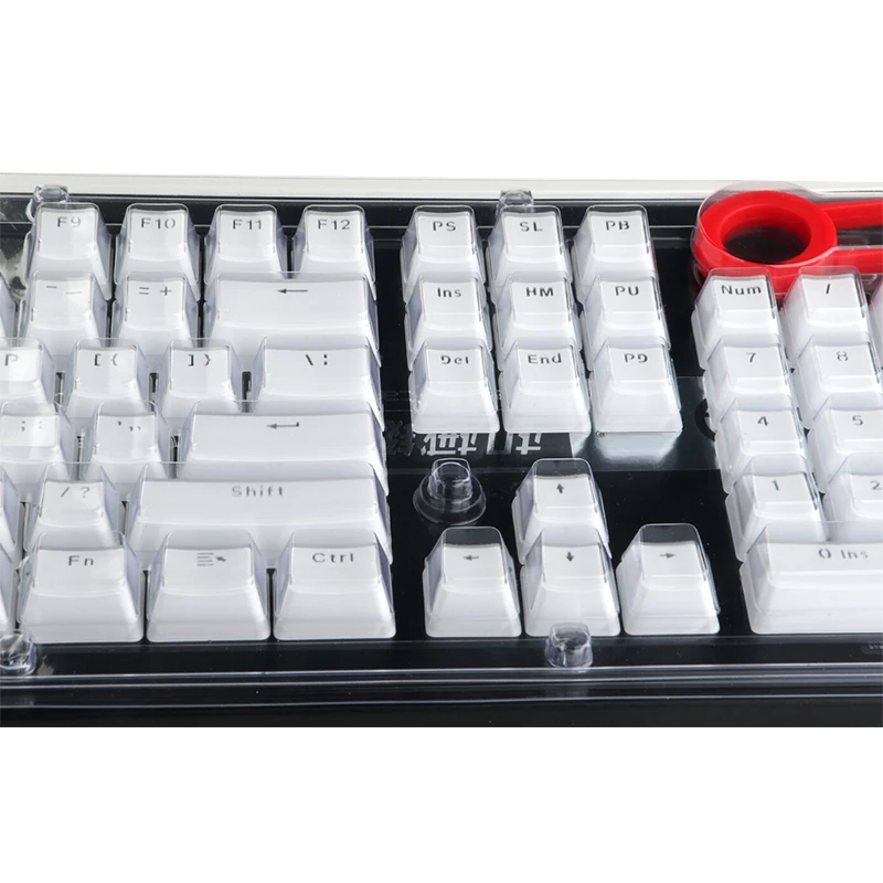 Индивидуальные квадратные Короткие Прозрачные колпачки для клавиатуры с двойной инжекцией настольные клавиш механической на