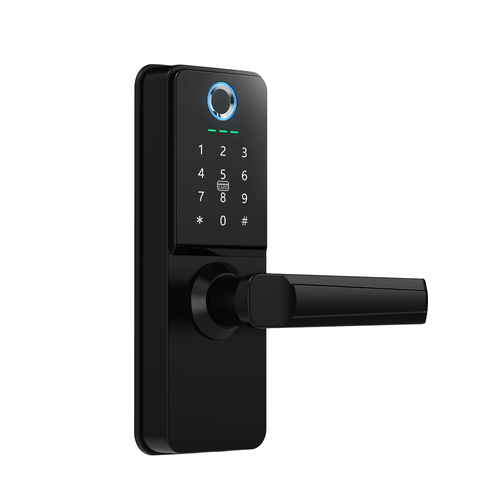 
 Водонепроницаемый смарт-замок со сканером отпечатков пальцев, серебристый цилиндр для ключа из стали AAA, нержавеющая батарея, электронный цвет, бронза  