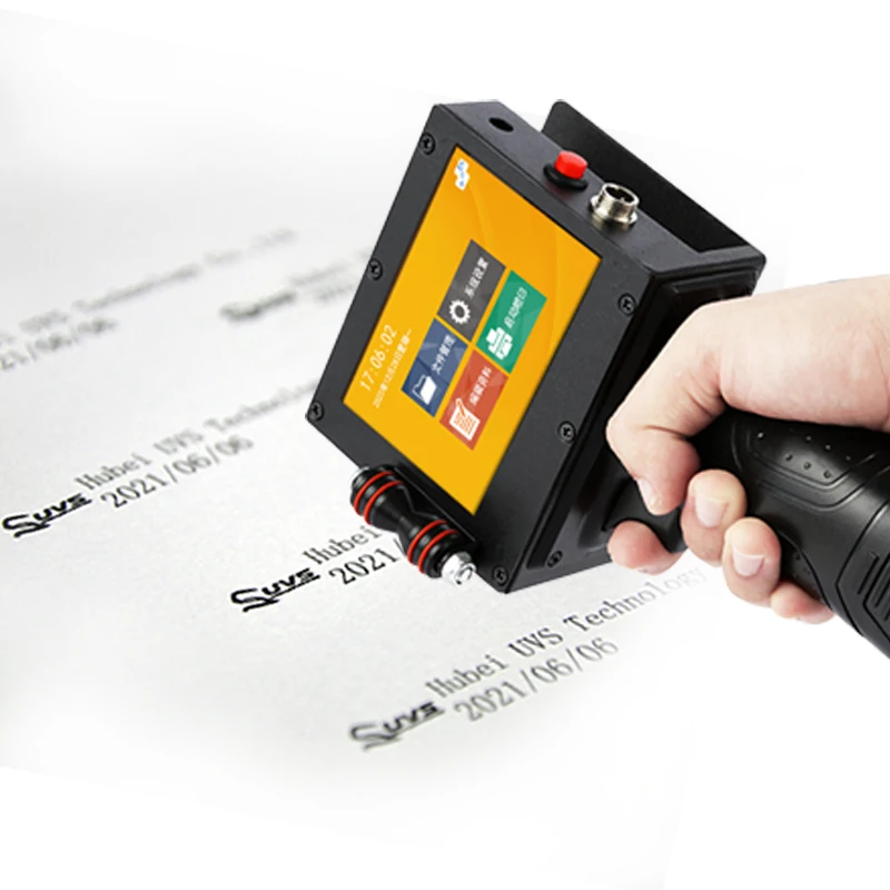 UVS Portable Inkjet Printer Machine Multi Colors Thermal 12.7 mm All in One Handheld Printer