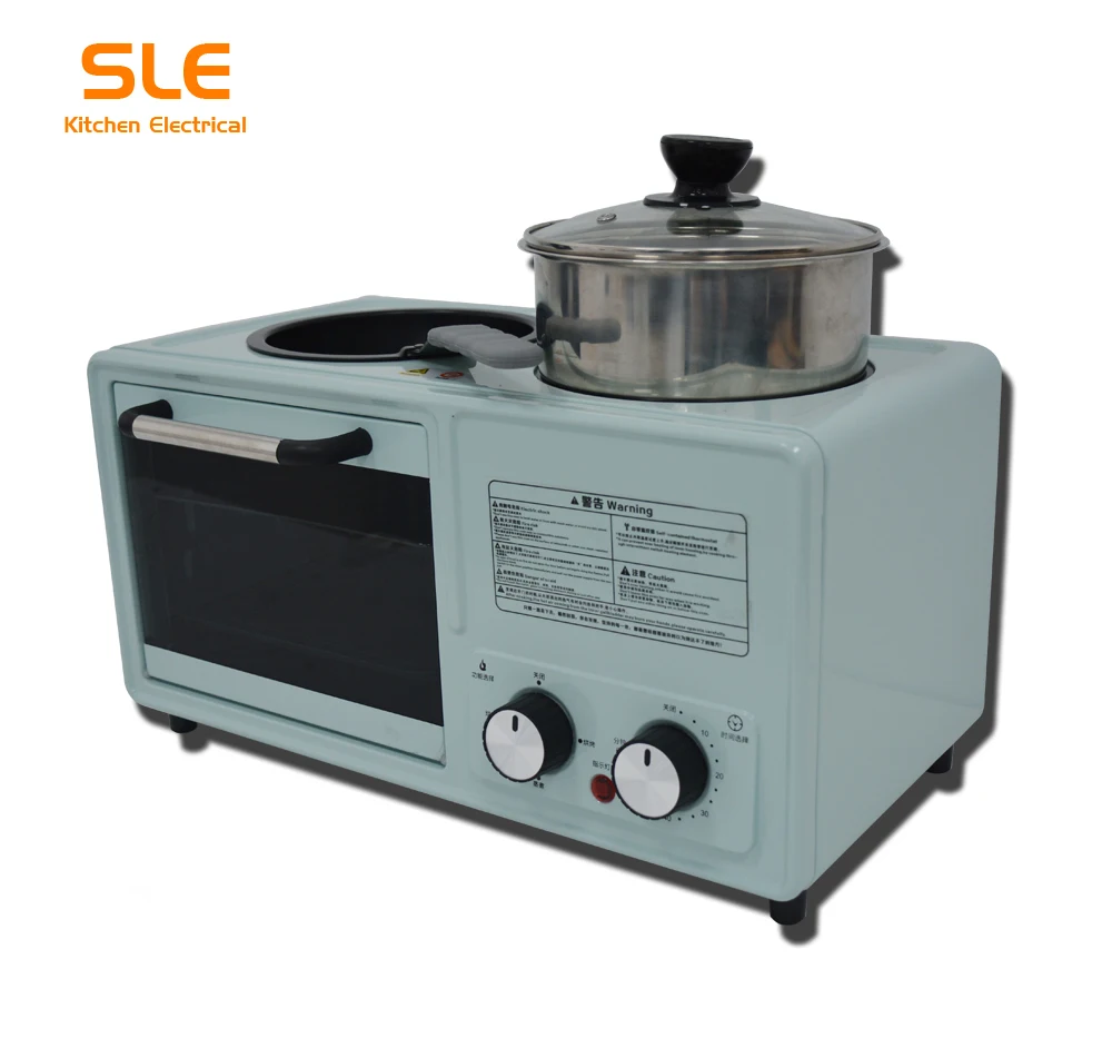 
SLE Popular style 3 in 1 breakfast maker with spray surface stainless steelinner cativy oven 
